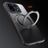 360° drehbarer magnetischer Metallring-Ständer Handyhülle für OnePlus 15 6,78 Zoll durchsichtige mattierte stoßfeste Hülle Coque Fundas
