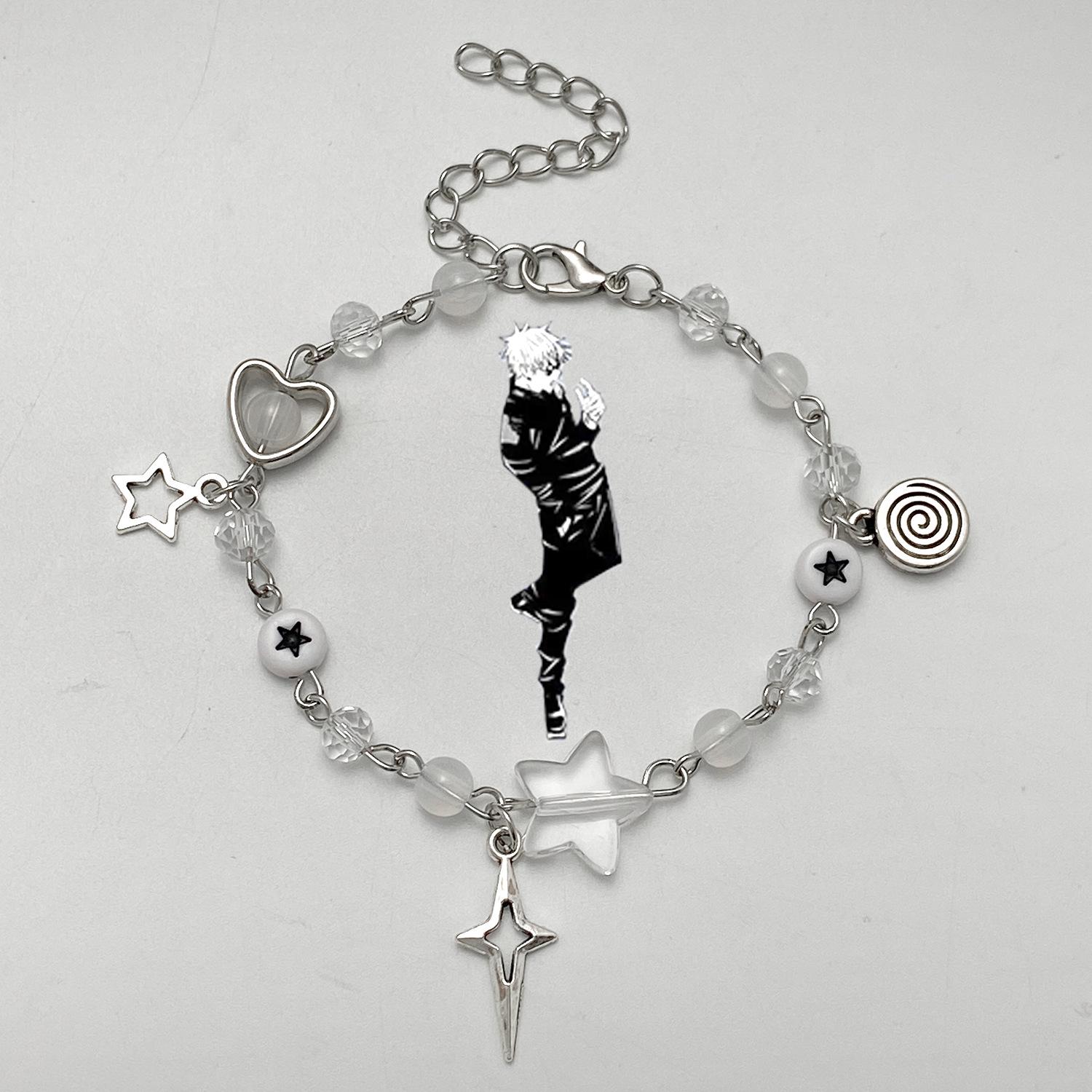 

Hot-Selling Punk Star Bracelet: Spicy Girl Guitar & Heart-Shaped Jewelry for Couples & Besties