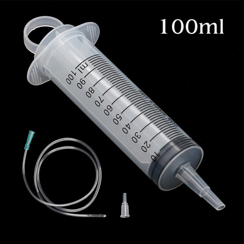 

100мл-550мл Велика ємність Шприц для годування тварин Багаторазовий Насос Вимірювальний Всмоктувач для Олії Рідини Води Шприц Seringue