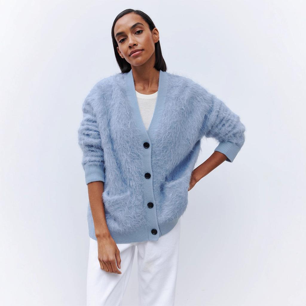 Mink Velvet Sweater Cardigan Women Autumn Winter Lazy Loose Knit Sweater Warm Sweater Cardigan Blend Comfortable Undercoat Long Sleeves Sweater