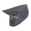 Side Mirror Housing Covers, Molded ABS Pair with Clearance Around Integrated Turn Signals After Adhesive Installation