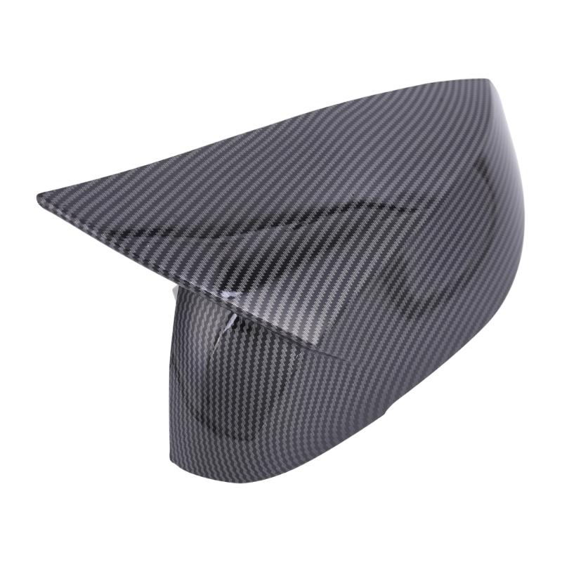 Side Mirror Housing Covers, Molded ABS Pair with Clearance Around Integrated Turn Signals After Adhesive Installation