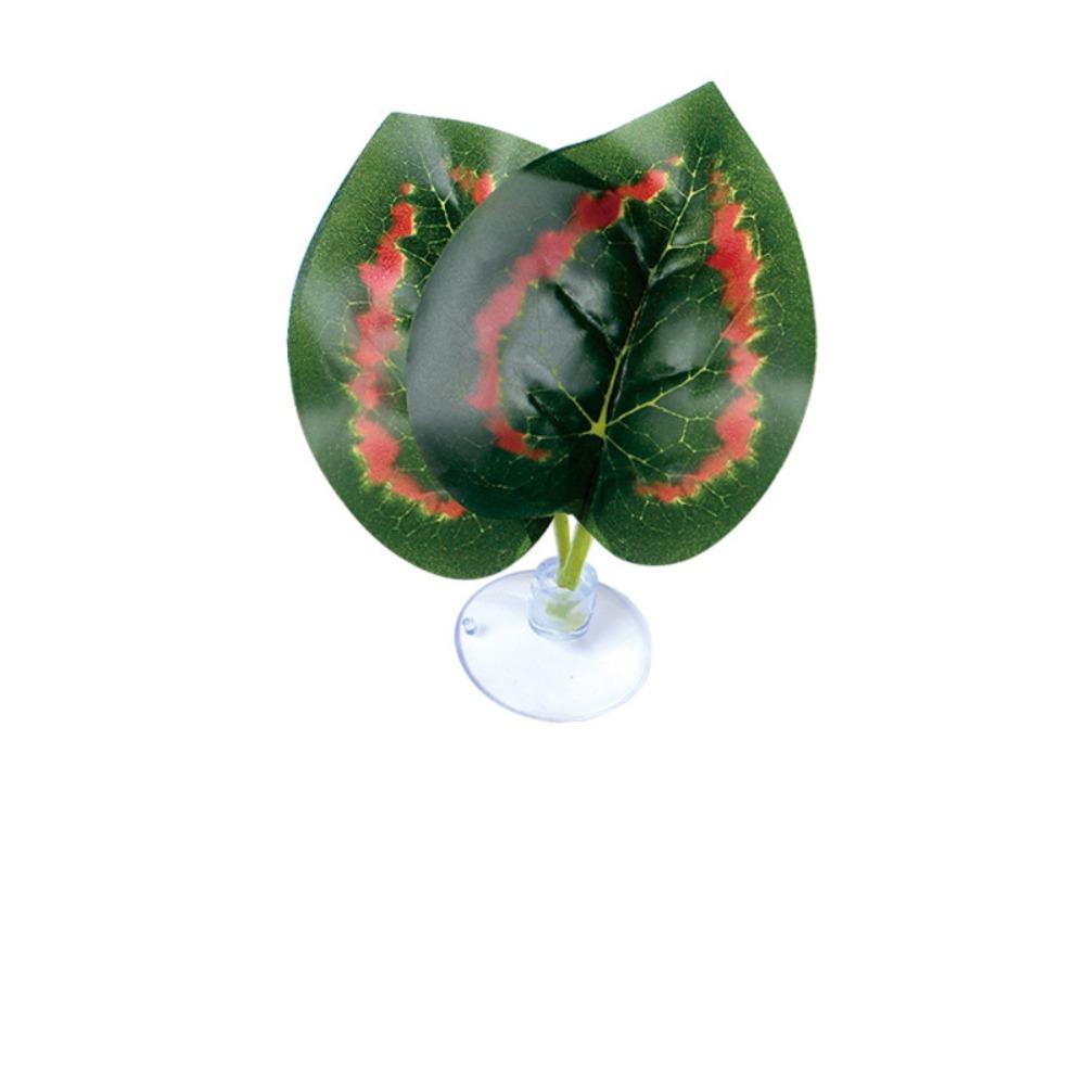 

5pcs with Suction Cups Aquarium Landscaping Simulated Fish Spawning Leaf Artificial Plants Lizards Style 7