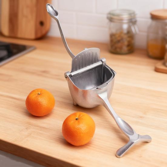 Manual Fruit Press Juicer Heavy-Duty Metal Juice Extractor for Citrus Pomegranate Easy Squeeze Lemon Squeezer for Home