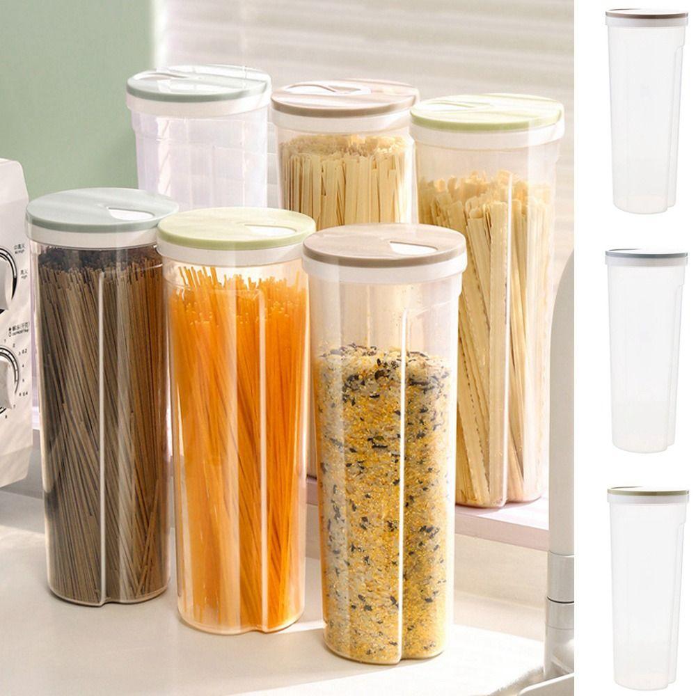 

Цилиндрическая коробка для хранения макаронных изделий, риса, бобов, прозрачная банка для лапши, бытовая