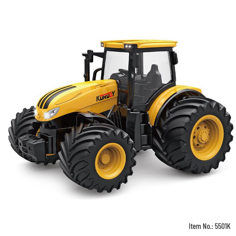 Children's Remote Control Harvester Tractor Toy - Educational Inertial Model for Kids 3+