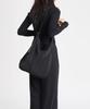 Green Stuff Spacious Loose Fit Shopper Bag 57 Pleated - Black