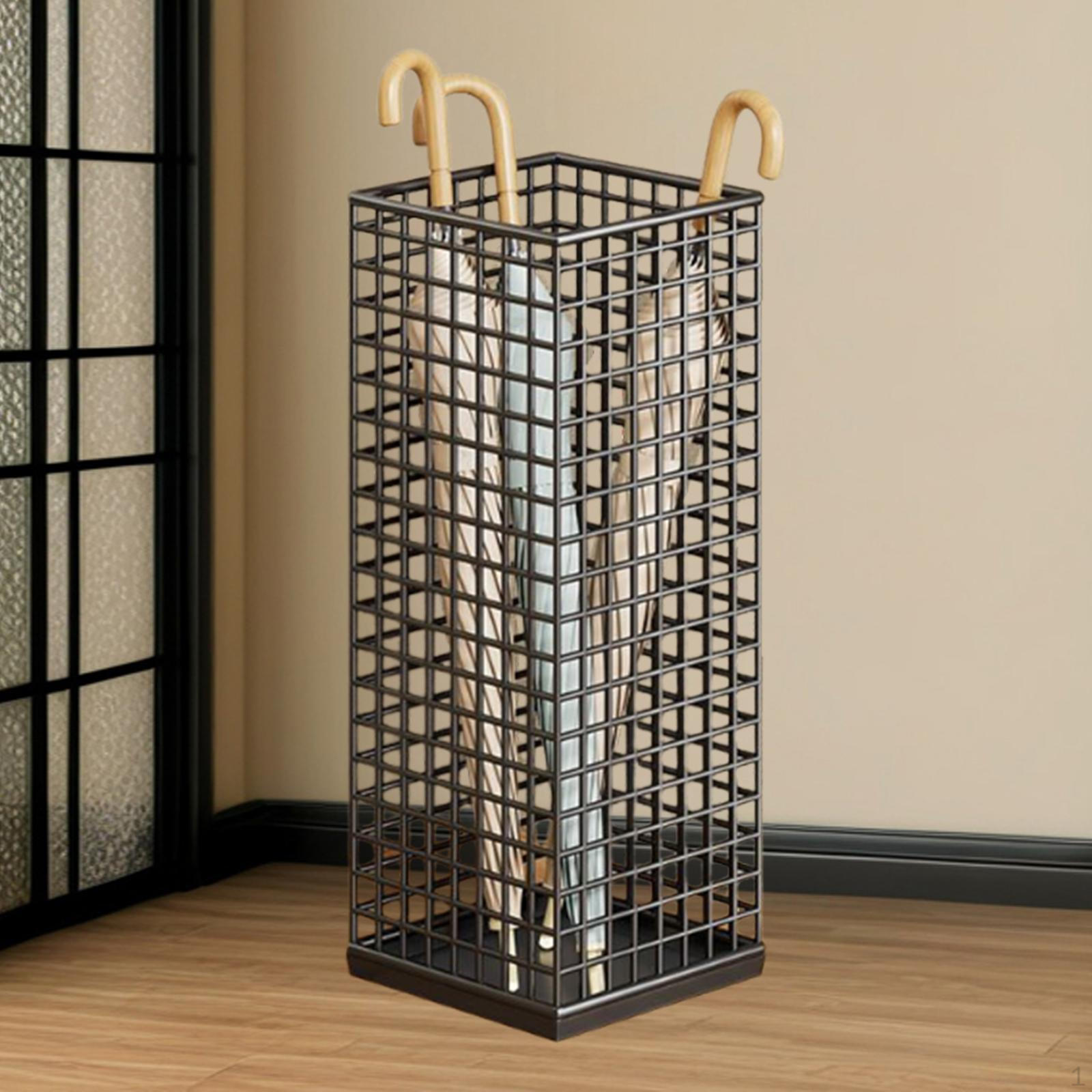 

Підставка-органайзер Сучасний Міцний Організація Контейнер для зберігання Підставка-тримач для парасольок Полиця для передпокою Офісу чорний