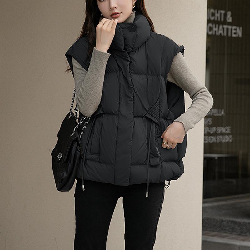 Down vest women's high-end women's short vest jacket 90 down duck down vest vest vest jacket