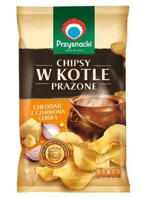 Przysnacki Kettle-Roasted Chips Cheddar with Red Onion 125 G