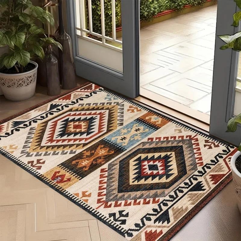 Bohemian Style Doormat Entrance OutDoor Carpets Non-Slip Bathroom Feet Rug Kitchen Bedroom Hallway Long Carpet Entrance Door Mat