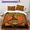Rastafari Lion of Judah 3pcs Bedding Set Duvet Cover Closure Includes 1 Duvet Cover & 2 Pillowcases for All Seasons Bedroom Home Dorm Decor