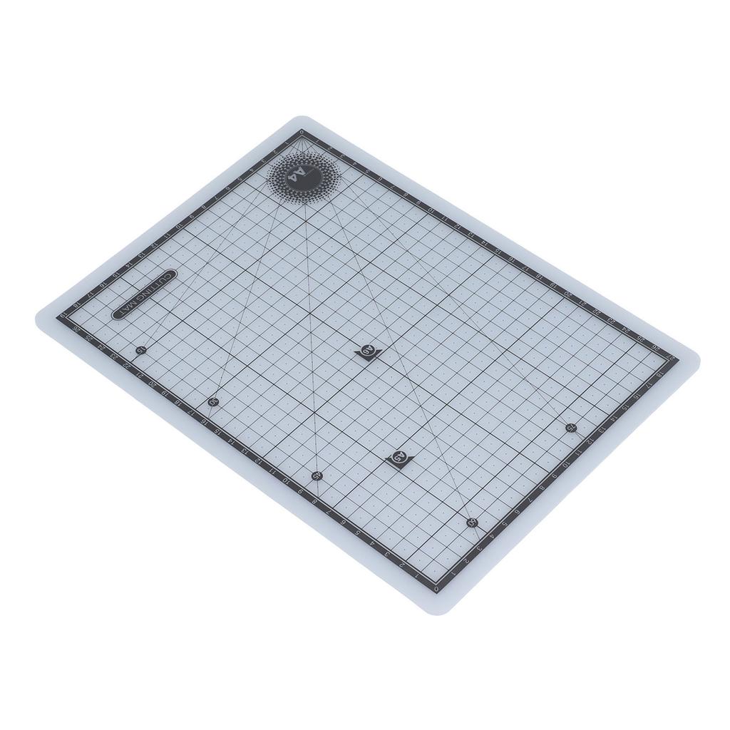 A4 Cutting Pad Self Healing Accurate Scales Semitransparent Double Sided PVC Cutting Mat for Sewing