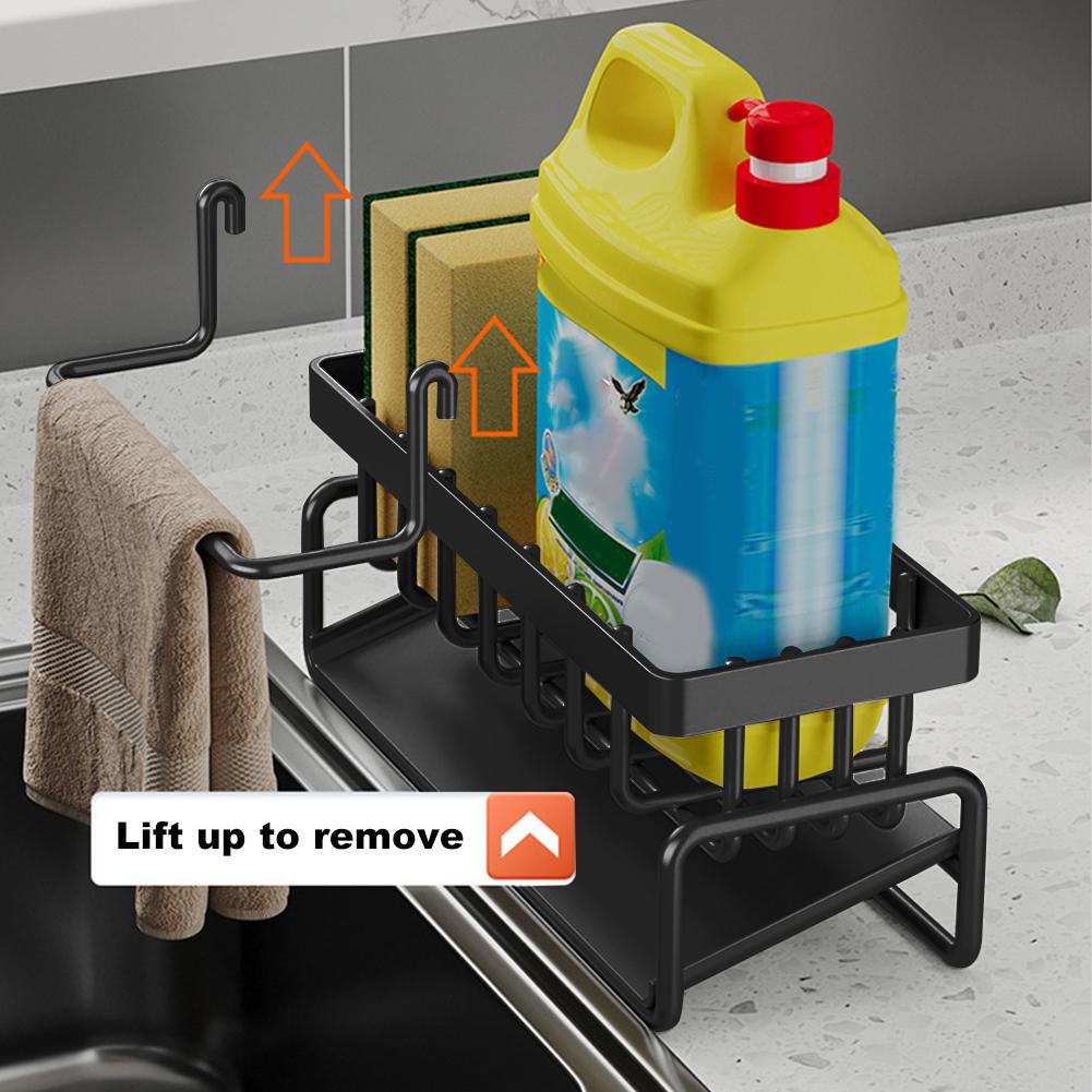 Mutfak Paslanmaz Çelik Lavabo Drenaj Raf Sünger Depolama Musluk Tutucu Sabun Süzgeç Havlu Askısı Raf Organizatör Mutfak Aksesuarları