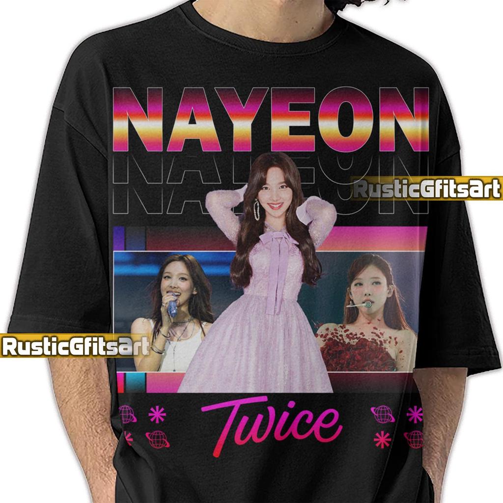 NAYEON TWICE KPOP Shirt, Nayeon Custom T-Shirt, Im Na-yeon Vintage Retro Funny Fans Merch, Nayeon Concert Bootleg Tees, Twice Kpop Girlband