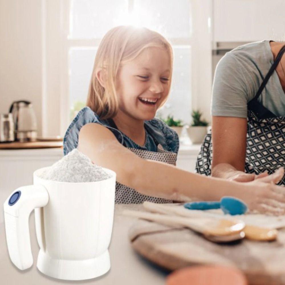 Handheld Electric Flour Sifter Battery Operated Sugar Sieve Household Flour Sieve  Almond Flour