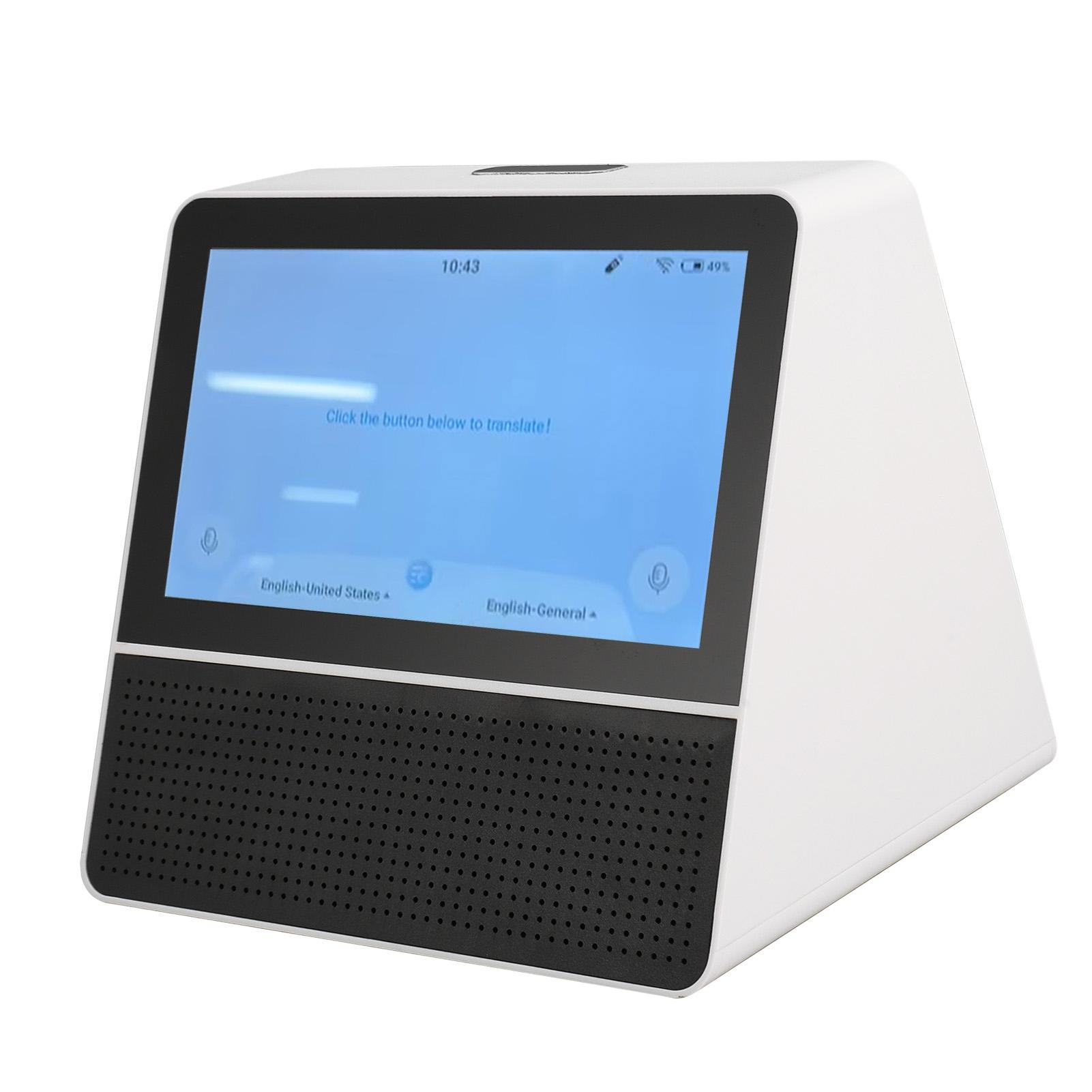 

Dual Screen Rl-Time Translator - 121 Language 2-Way Voice Translation Device with Wireless Remote Port and RJ45 Port, AI Powered Desktop Translator