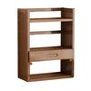 Wooden Desktop Bookshelf with Drawer