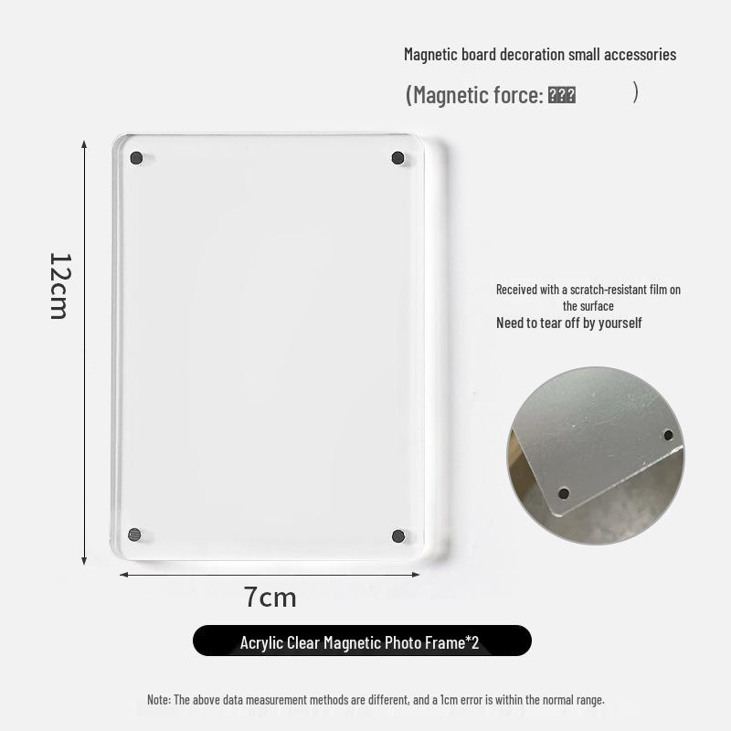 Magnetic Desktop Blackboard Memo Board - Erasable & Free-Standing for Office Use