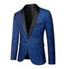 Men's Solid Color Jacquard Lapel Suit Jacket - Spring & Autumn Collection