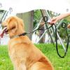 Nylon reflective multi-functional retractable Reflective Shock Absorbing Pet Running Training Large Dog Leash Car safety buckle