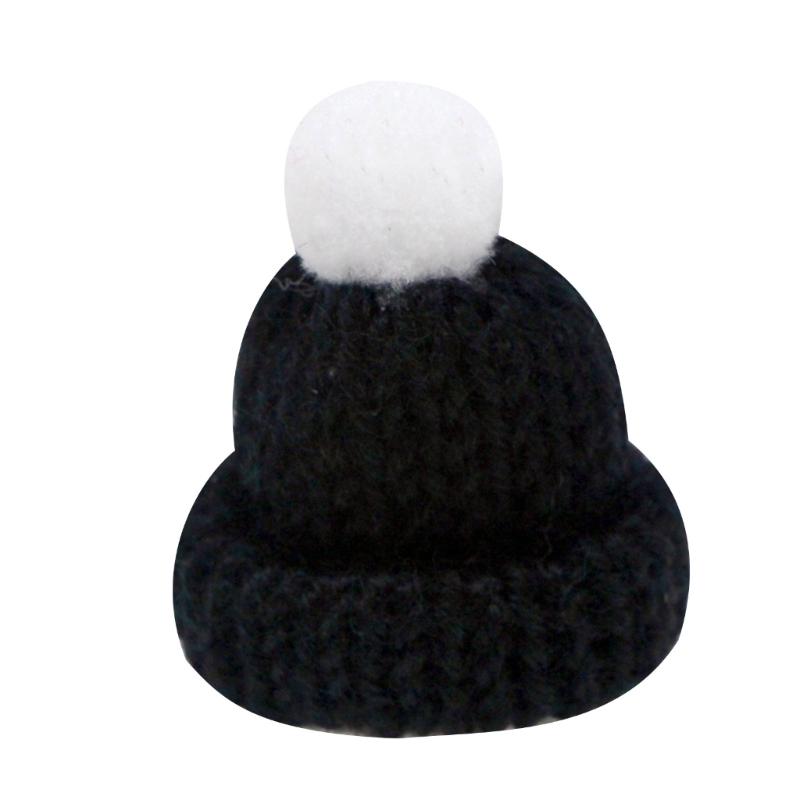 Bundle of 10 Mini Knitted Hats Clothing Accessories and Children Hair Accessories for DIY Decorative Crafts Household