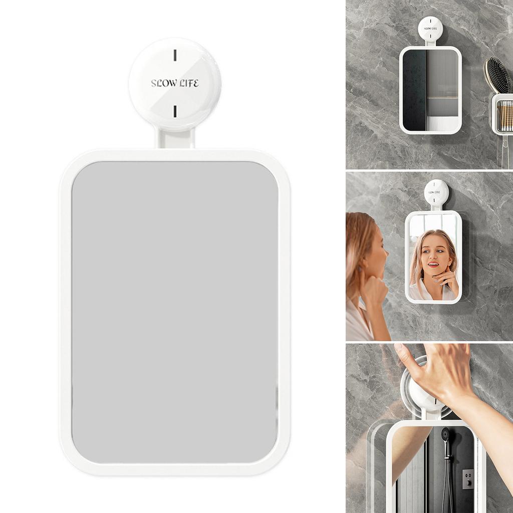 Espejos de Ducha con Ventosa Espejos de Pared para Afeitar Espejo Cosmético de Belleza para Mujeres Accesorios de Baño Duradero