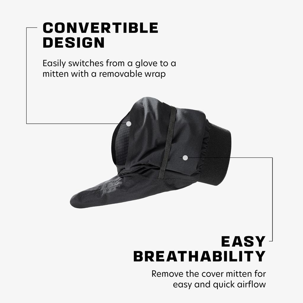 SALOMON Rękawice Outdoorowe MITENKI BONATTI WODOODPORNE MITENKI UNISEX Wodoodporne LC2052000 GŁĘBOKI CZARNY (Rękawiczka Bonatti) M / L