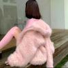 Women's Fur Coat Thickened Loose Jacket Cute Rabbit Autumn Winter Arrival Warm Soft Outerwear