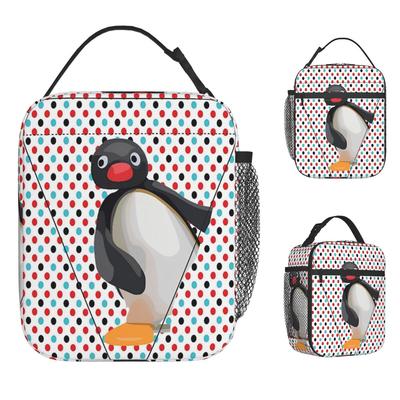 Pingus Niedliche Lunchtasche für Männer Personalisierte Brotdose Lustige Outdoor-Picknick-Kühltasche Tragbare Isolierte Wasserdichte Tasche Lebensmittelbeutel