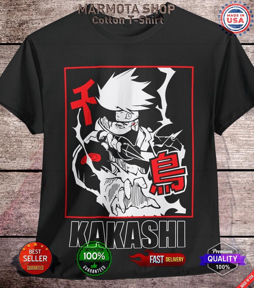 

Kakashi Shirt Naruto Shippuden Sasuke Itachi Anime Unisex Tee T-Shirt All Size 3XL
