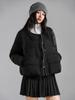 Down jacket women's short annual new loose puffs versatile white duck down small winter coat tide