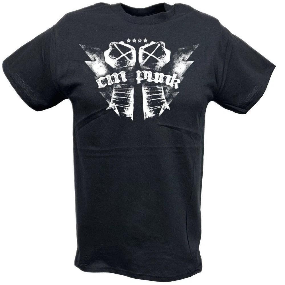CM Punk White Fists Logo Tshirt S