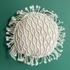 Handmade Cotton Rope Woven Lumbar Cushion Cover for Sofa