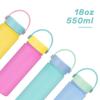550ml Stainless Steel Vacuum Insulated Travel Mug With Wide Mouth Carry Strap - Outdoor Sports Water Bottle Gym Hiking