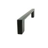 Furniture handle black 128 mm metal