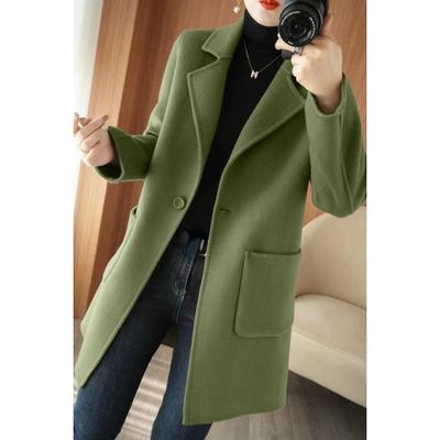 Women's Long Double-sided Cashmere Coat Thickened Woolen Overcoat Clothes