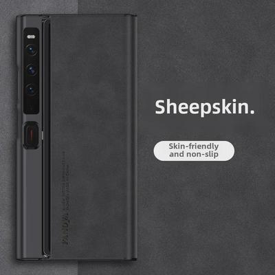 Huawei Mate XS2 Sheepskin Protective Case - Full Coverage Folding Screen Anti-Fall Cover for 5G Mobile.