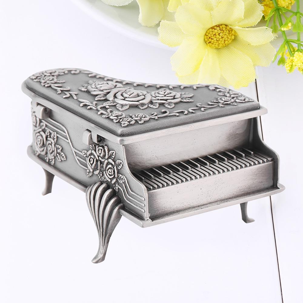 Piano Piano Shaped Jewelry Box Zinc Alloy Jewelry Organizer Box Jewelry Storage