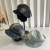 Denim octagonal newsboy hat children's new big head circumference shows the face small sunshade painter duck tongue cloud beret