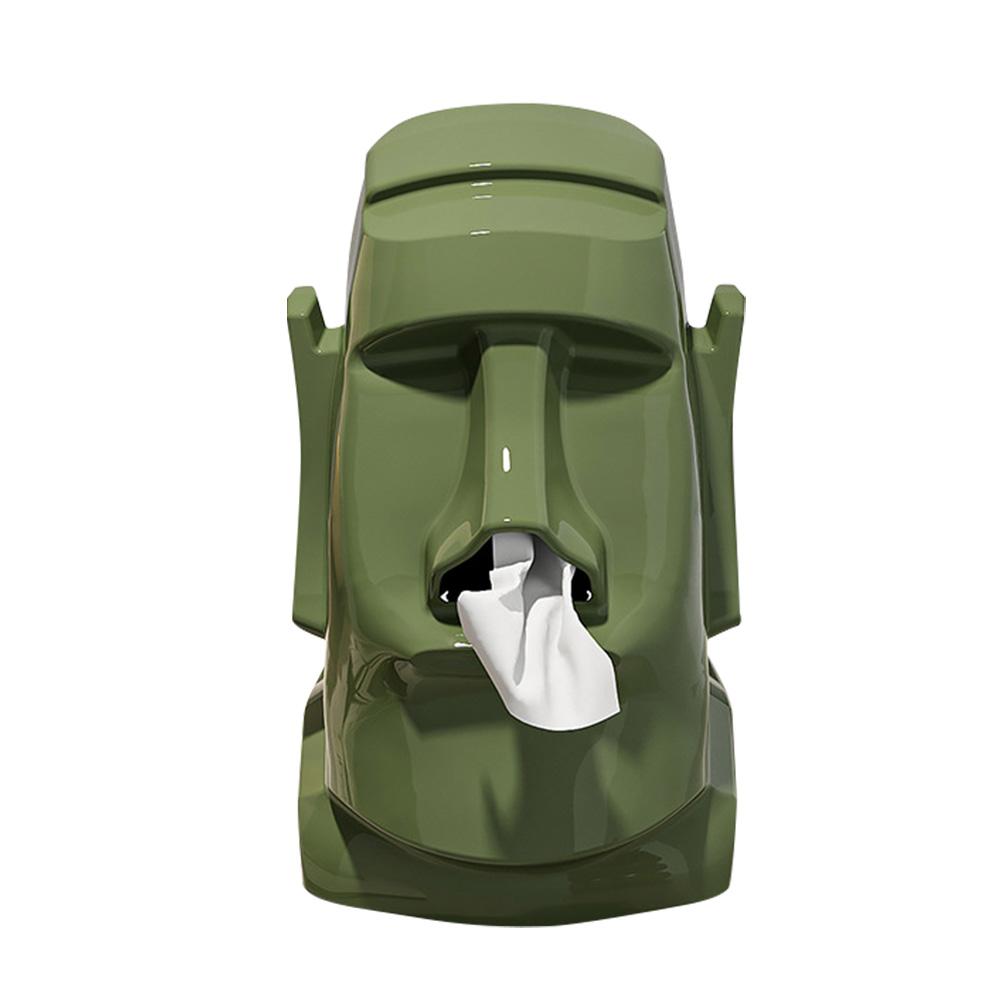 Creative Stone Figure Tissue Box Glasses Holder Headphone Stand Paper Towel Box Tissue Case for Home Office Desk Decoration Gift