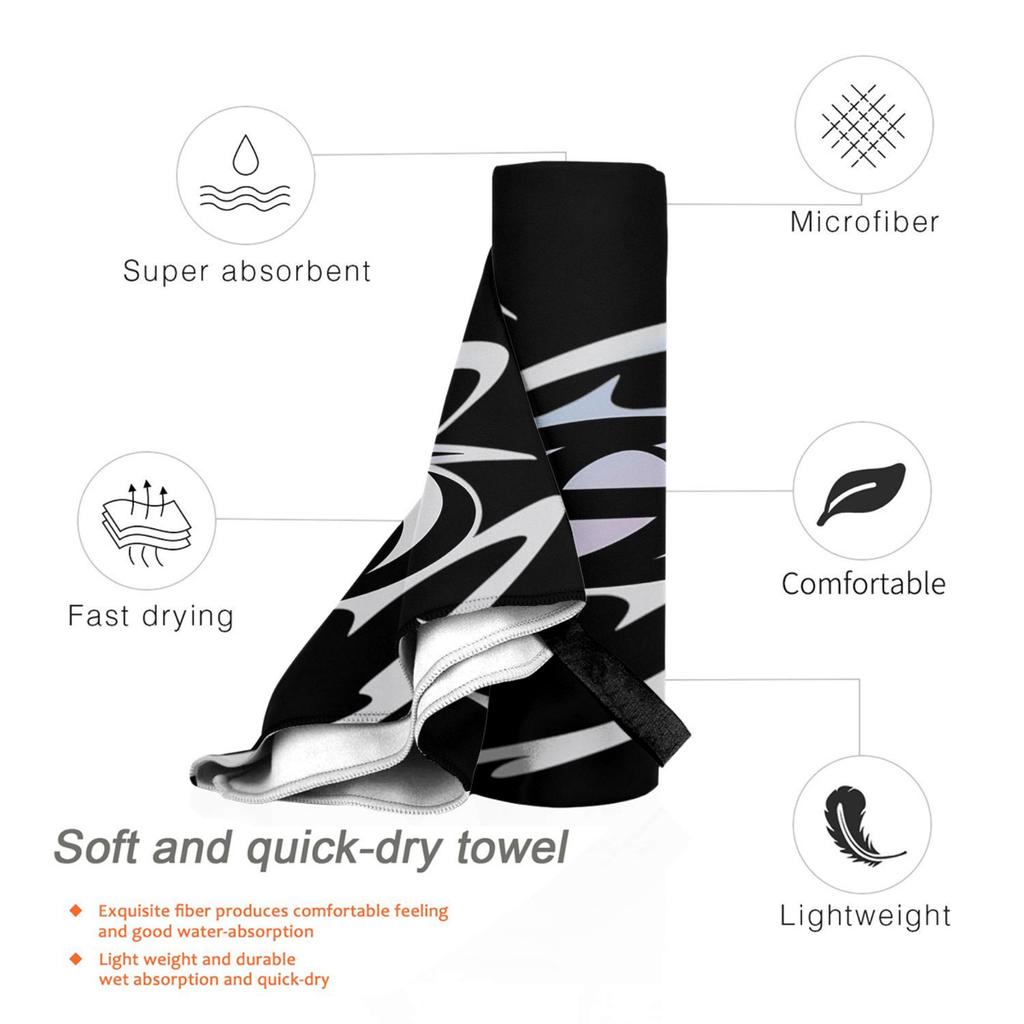 Kpop ATEEZs Logo A TEEnager Zs Beach Towel Soft Microfiber Quick Dry Absorbent Quick Towels For Swimming