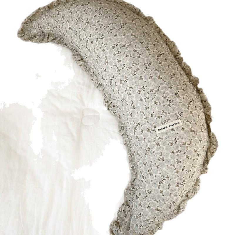 Cotton & Linen Moon Pillow: Baby Soothing, Washable, Pregnancy Support