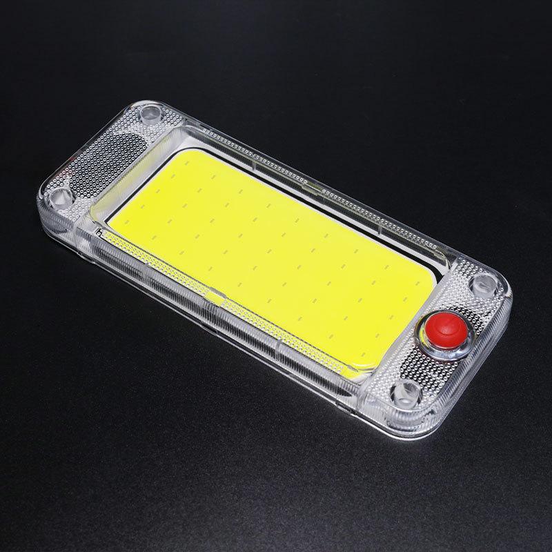 LED Reading Light 12-24V COB Interior Ceiling Lamp With On/Off Switch Universal Car Truck High Brightness Cab Roof Panel Lamp