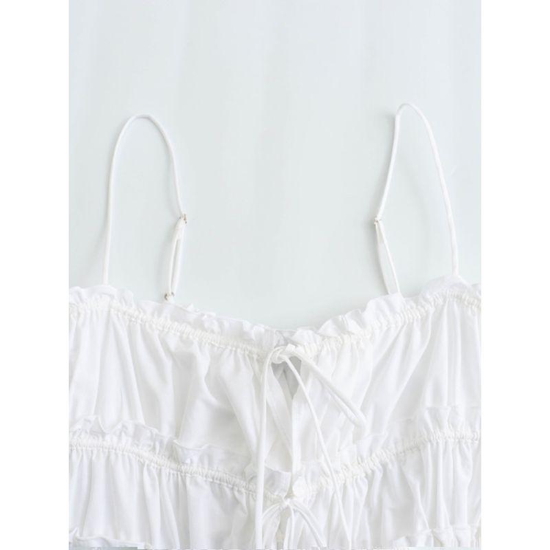 Kaslead Casual Poplin Sling Tops Bows