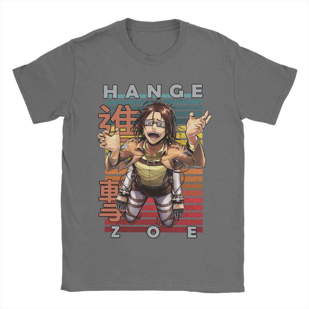 Men Hange Zoe Attack On Titan Snk Cool AOT T Shirt  Cotton Tops Awesome Short Sleeve Crew Neck Tees Printing T-Shirts