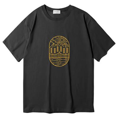 YDA Mountain River Oversized Short Sleeve T-Shirt_Yd2021Tsbk