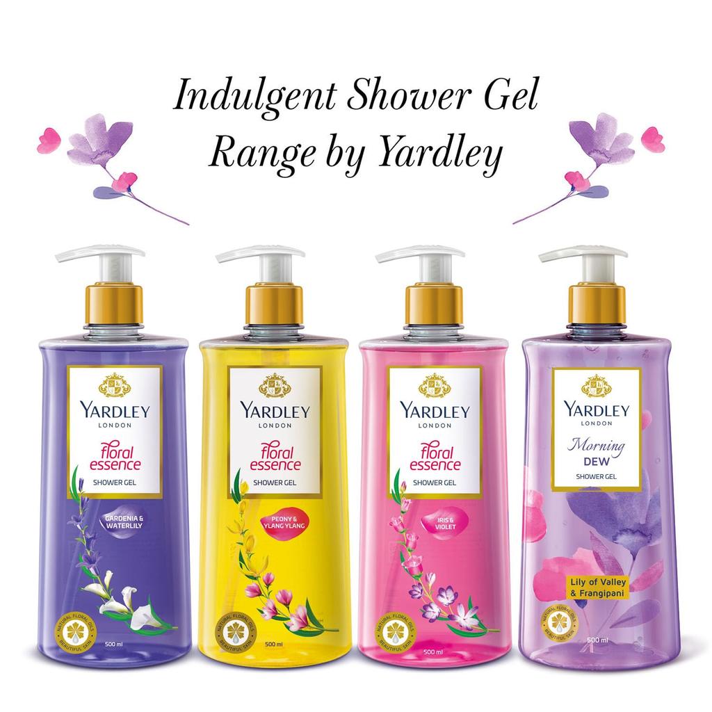 Yardley London Morning Dew Shower Gel 500ml Pack Of 1 Luxurious Moisturizing Floral Body Wash
