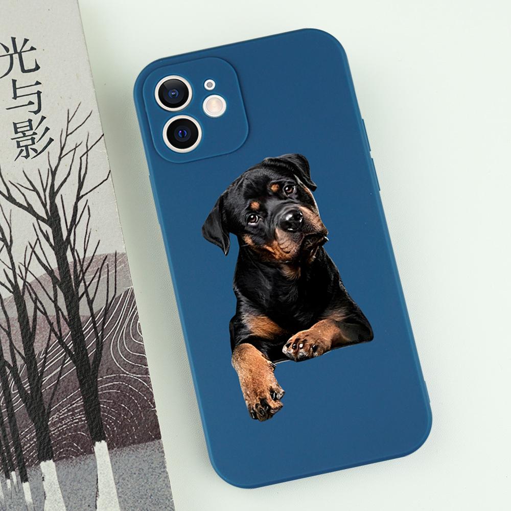 Cute Cat Dog Couple Phone Case For iPhone 16 15 14 13 12 11 Pro Max Mini X XS XR SE 7 8 Plus Cute Shockproof Soft Cover Fundas