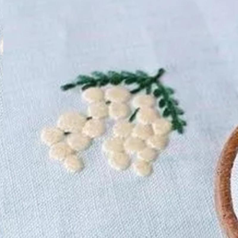 1 buc Model de Plantă Verde Broderie DIY Kit Artizanal din Pânză Ac și Ață Creative pentru Artizanat